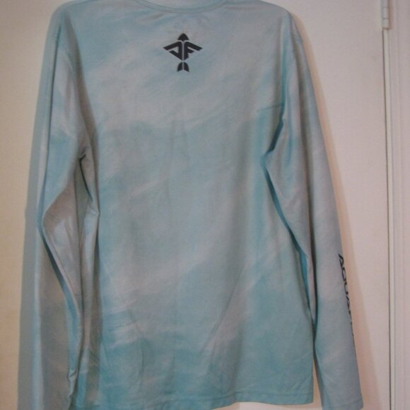 LAST CHANCE-Donate 11/30 2/$15 Aquaflauge T Tshirt Large Blue Tie Dye Inspired - Picture 5 of 5